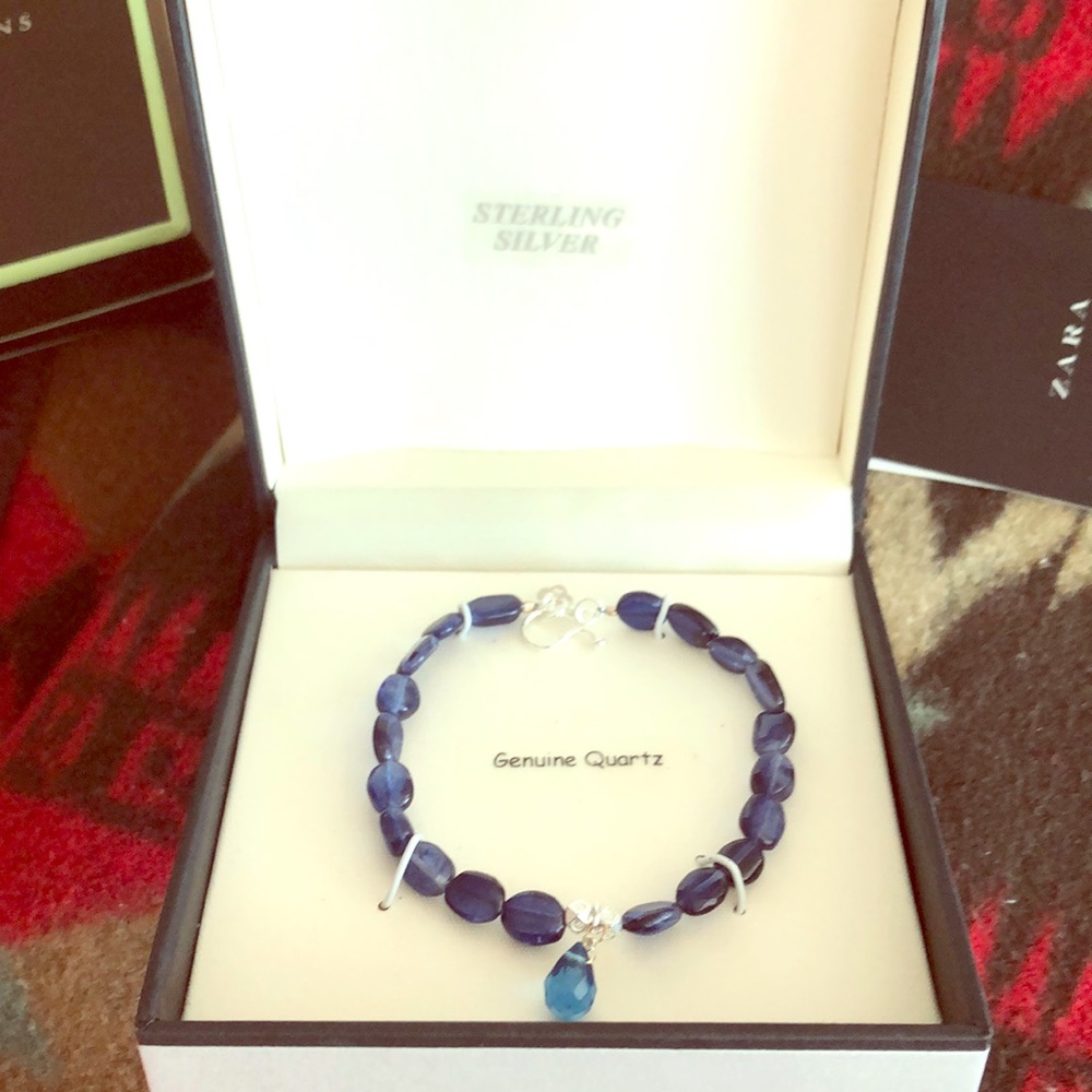 Gemini quartz bracelet or ankle